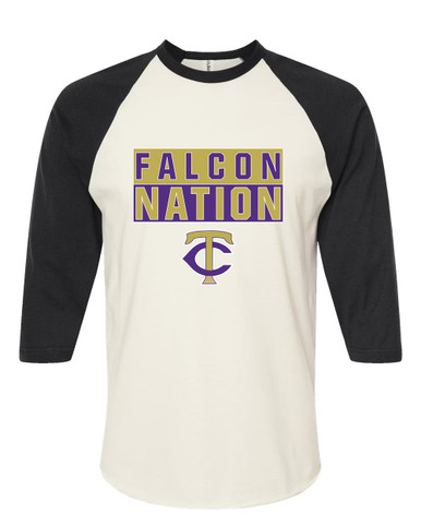 Timber Creek Falcons TC Script Nation #1 Men's Baseball T-Shirt