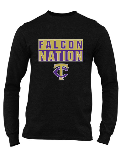Timber Creek Falcons TC Script Nation #1 Men's LS T-Shirt
