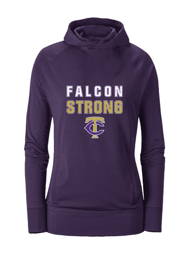 Timber Creek Falcons TC Script Strong #2 Women's Hoodie