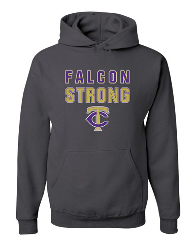 Timber Creek Falcons TC Script Strong #2 Men's Premium Hoodie