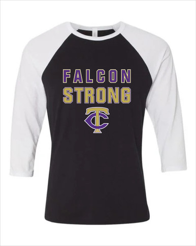 Timber Creek Falcons TC Script Strong #2 Men's Baseball T-Shirt