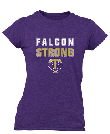 Timber Creek Falcons TC Script Strong #2 Women's Premium SS T-Shirt