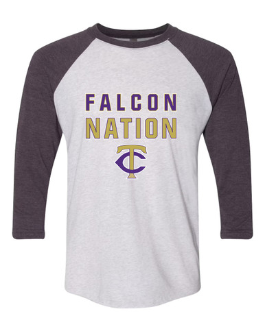 Timber Creek Falcons TC Script Nation #2 Men's Baseball T-Shirt