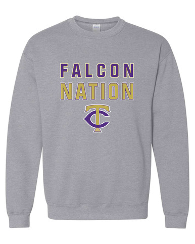 Timber Creek Falcons TC Script Nation #2 Men's Sweatshirt