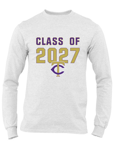 Timber Creek Falcons TC Script Class of 2027 Men's Premium LS T-Shirt