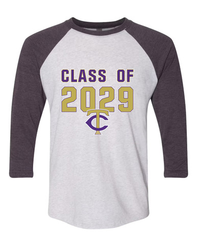 Timber Creek Falcons TC Script Class of 2029 Men's Baseball T-Shirt