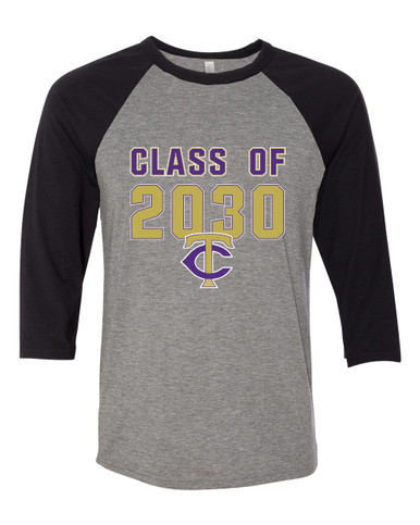 Timber Creek Falcons TC Script Class of 2030 Men's Baseball T-Shirt