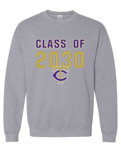 Timber Creek Falcons TC Script Class of 2030 Men's Sweatshirt