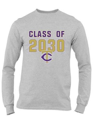 Timber Creek Falcons TC Script Class of 2030 Men's LS T-Shirt