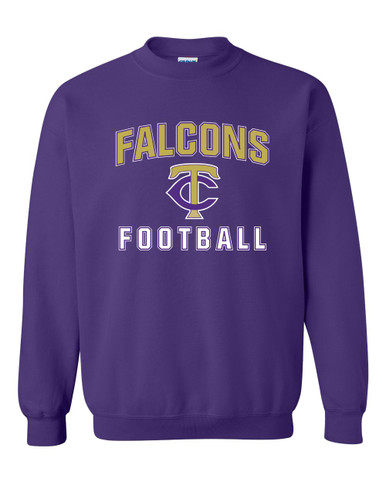 Timber Creek Falcons TC Script Football #1 Men's Sweatshirt