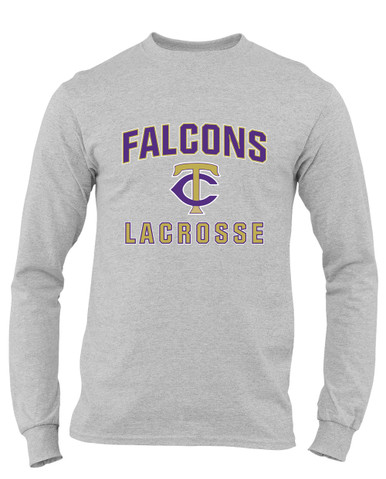 Timber Creek Falcons TC Script Lacrosse Men's Premium LS T-Shirt