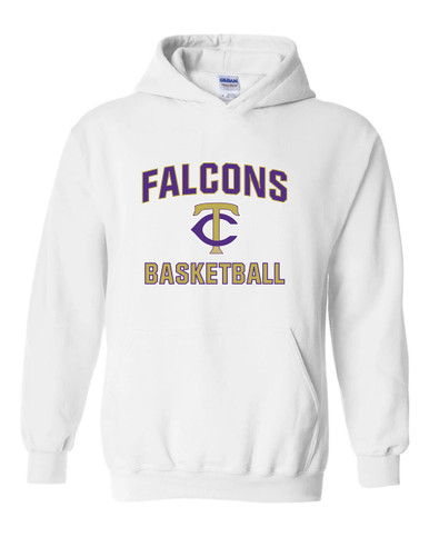 Timber Creek Falcons TC Script Basketball #1 Men's Hoodie
