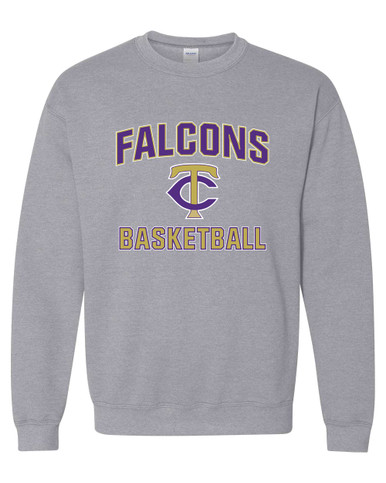 Timber Creek Falcons TC Script Basketball #1 Men's Sweatshirt