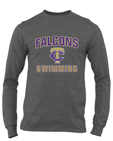 Timber Creek Falcons TC Script Swimming Men's Premium LS T-Shirt