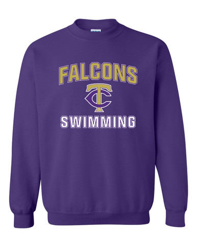Timber Creek Falcons TC Script Swimming Men's Sweatshirt