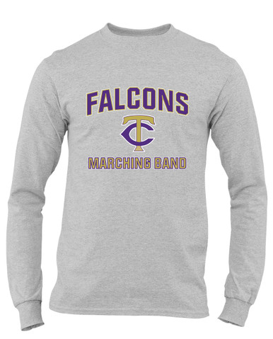 Timber Creek Falcons TC Script Marching Band Men's Premium LS T-Shirt