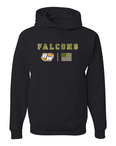 Briar Woods Falcons Camo Flag Men's Premium Hoodie