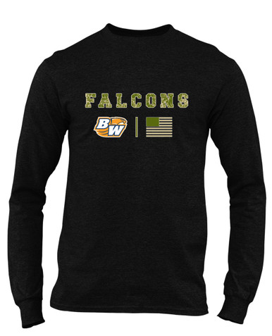 Briar Woods Falcons Camo Flag Men's Premium LS T-Shirt