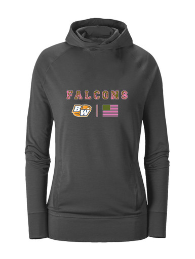 Briar Woods Falcons Pink Camo Flag Women's Hoodie