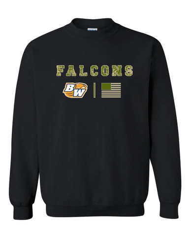 Briar Woods Falcons Camo Flag Men's Sweatshirt
