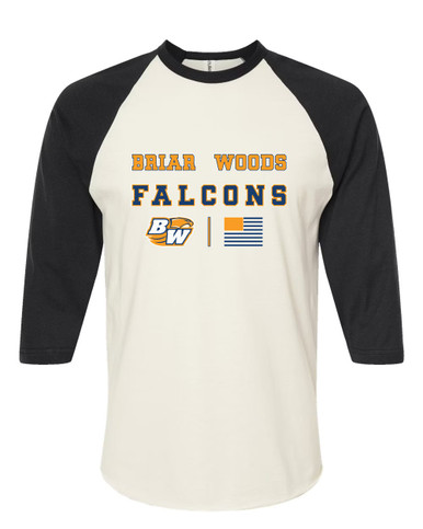 Briar Woods Falcons Spirit Flag Women's Baseball T-Shirt