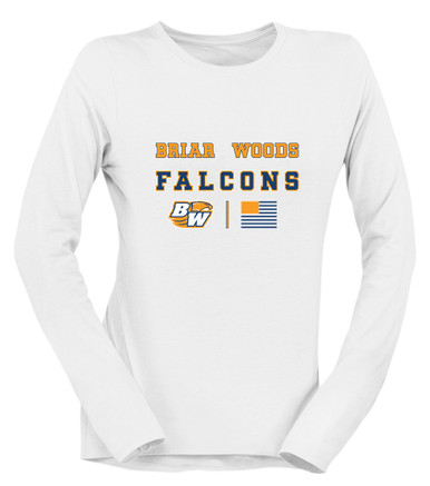 Briar Woods Falcons Spirit Flag Women's LS T-Shirt