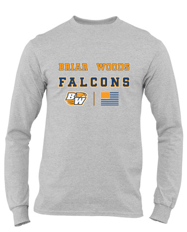 Briar Woods Falcons Spirit Flag Men's Premium LS T-Shirt
