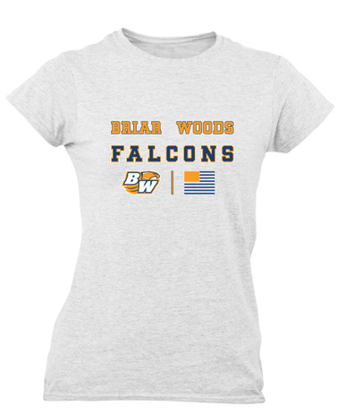 Briar Woods Falcons Spirit Flag Women's Premium SS T-Shirt