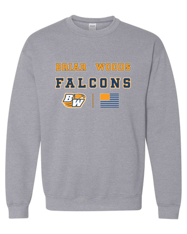 Briar Woods Falcons Spirit Flag Men's Sweatshirt
