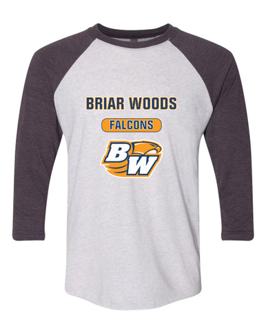 Briar Woods Falcons Mascot #3 Women's Baseball T-Shirt
