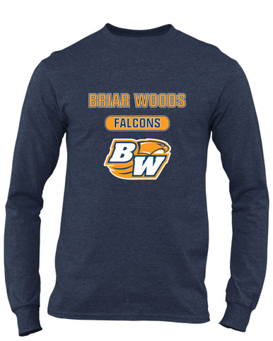 Briar Woods Falcons Mascot #3 Men's LS T-Shirt