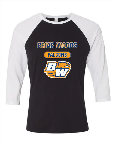 Briar Woods Falcons Mascot #3 Men's Baseball T-Shirt