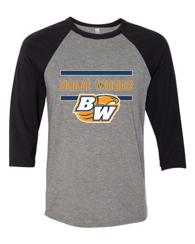 Briar Woods Falcons Mascot #4 Men's Baseball T-Shirt