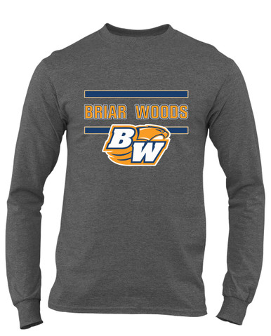 Briar Woods Falcons Mascot #4 Men's LS T-Shirt