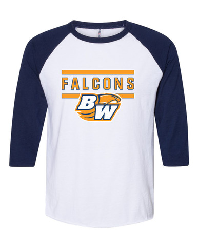 Briar Woods Falcons Mascot #5 Women's Baseball T-Shirt