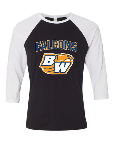Briar Woods Falcons Mascot #6 Women's Baseball T-Shirt