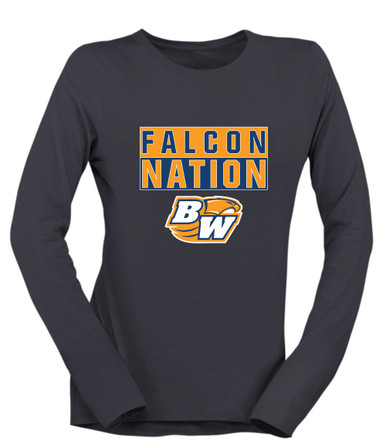 Briar Woods Falcons Nation #1 Women's Premium LS T-Shirt