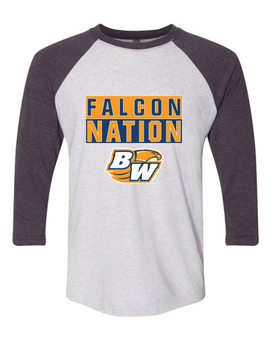 Briar Woods Falcons Nation #1 Women's Baseball T-Shirt