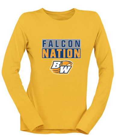 Briar Woods Falcons Nation #1 Women's LS T-Shirt