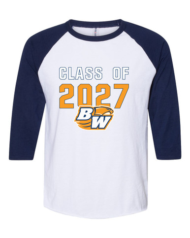 Briar Woods Falcons Class of 2027 Men's Baseball T-Shirt
