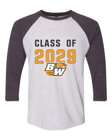 Briar Woods Falcons Class of 2029 Men's Baseball T-Shirt