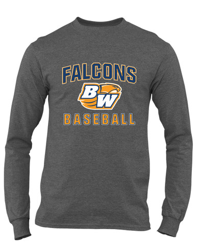 Briar Woods Falcons Baseball #1 Men's LS T-Shirt