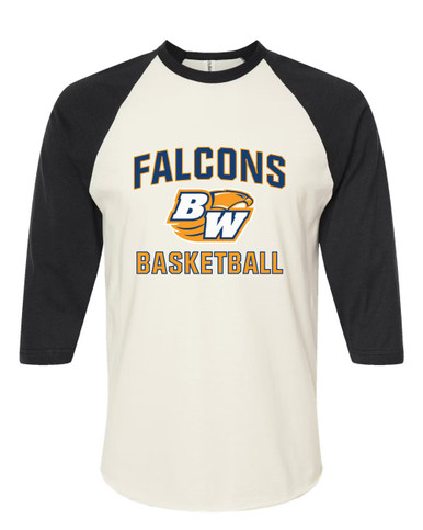 Briar Woods Falcons Basketball #1 Women's Baseball T-Shirt