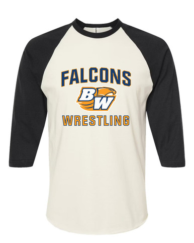 Briar Woods Falcons Wrestling Men's Baseball T-Shirt