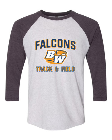 Briar Woods Falcons Track & Field Men's Baseball T-Shirt