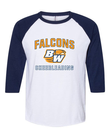 Briar Woods Falcons Cheerleading Women's Baseball T-Shirt