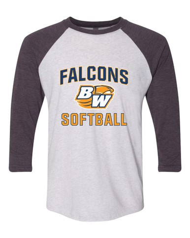 Briar Woods Falcons Softball #1 Women's Baseball T-Shirt