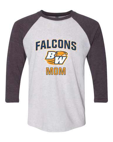 Briar Woods Falcons Mom Women's Baseball T-Shirt