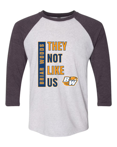Briar Woods Falcons They Not Like Us #1 Men's Baseball T-Shirt