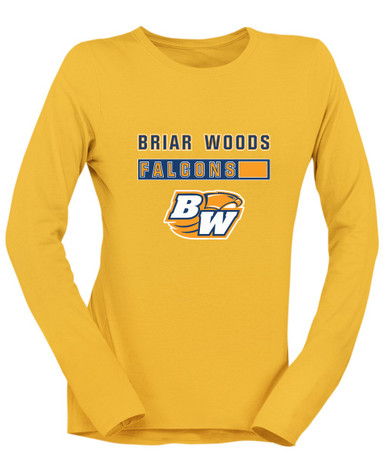 Briar Woods Falcons Mascot #7 Women's LS T-Shirt